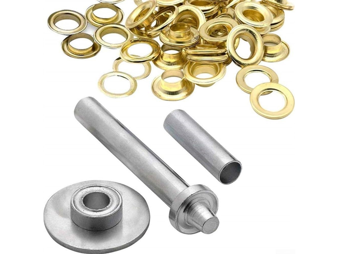 Kit De Reparo E Instalação Ilhós Para Lonas Com 103 Peças, Ideal
