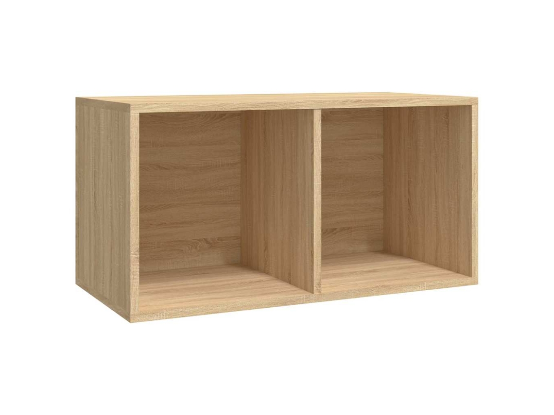 Lp Storage Box, Lp Storage Boxes Vidaxl Marrom Madeira Processada (n/a)