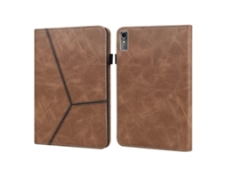 Capa para tablet em couro com listras em relevo e cor sólida Webake