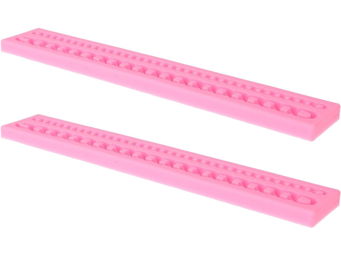 Forma De Silicone Rosa De 2 Peças Para Confeitar Chocolate E Doces, Multifuncional