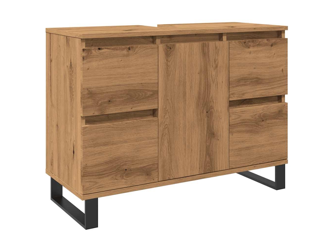 Bathroom Sink Cabinet, Bathroom Sink Cabinets Vidaxl Marrom Madeira Processada (n/a)