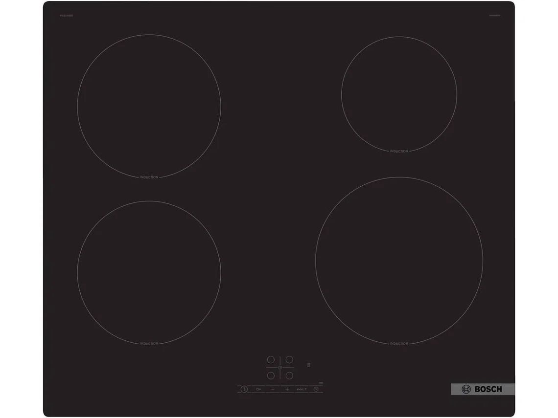 Placa de Indução BOSCH PIE61RBB5E (Elétrica - 59 cm - Preto)