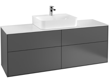 Villeroy Und Boch Finion Móvel de apoio G19100 1600X603X501Mm Mit Led- Beleuchtung Abdeckplatte White Matt