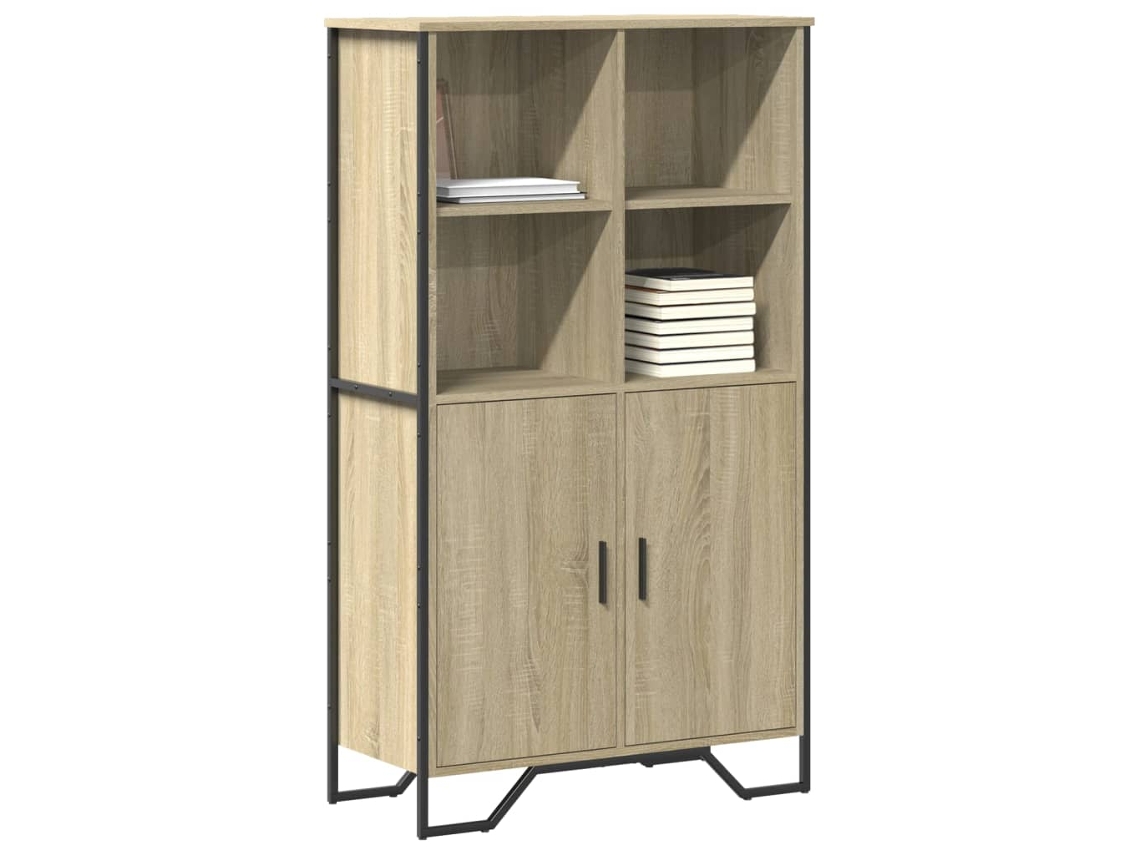 Vidaxl Armário Alto 79,5x35,5x137,5 Cm Deriv. Madeira Carvalho Sonoma