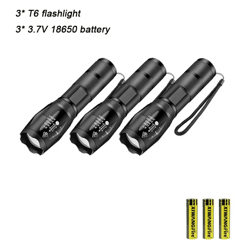 Lanternas Led T6 Potentes, Lâmpada Com Zoom De Alta Potência, Mini Lanternas Para Acampamentos Ao Ar Livre, Caminhadas, Lanterna D Aquaforge