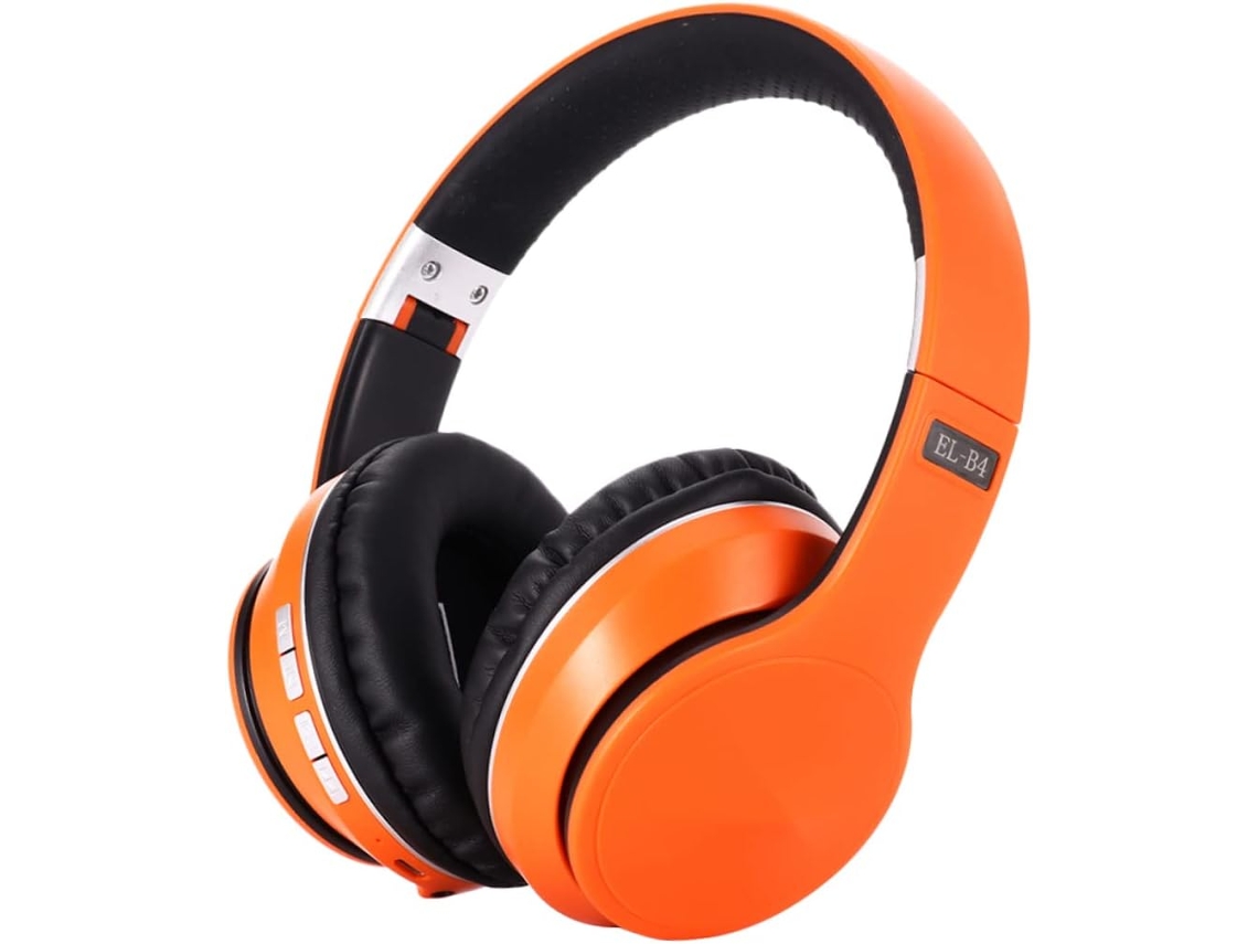 Fones De Ouvido Sem Fio Toyvian, Com Design Dobrável E Faixa De Cabeça Ajustável, Tecnologia Sem Fio 5 0, Cor Laranja