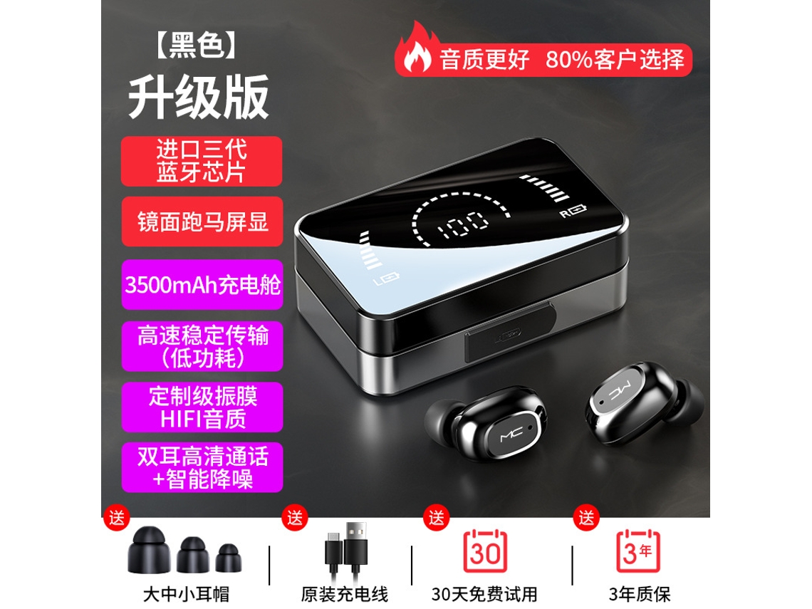 Fones Bluetooth LAXISCREED Tws Waterproof Longa Bateria