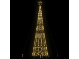 Vidaxl Árvore De Natal Led Com Spikes 1534 Leds Branco Quente 500 Cm