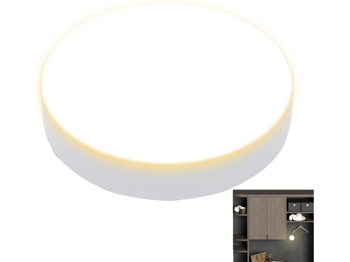 Luz Noturna Led Com Sensor, Redonda