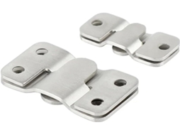 Conector de embutir para móveis em aço inoxidável, 8 ganchos de parede para moldura de exibição (54x30x2mm)