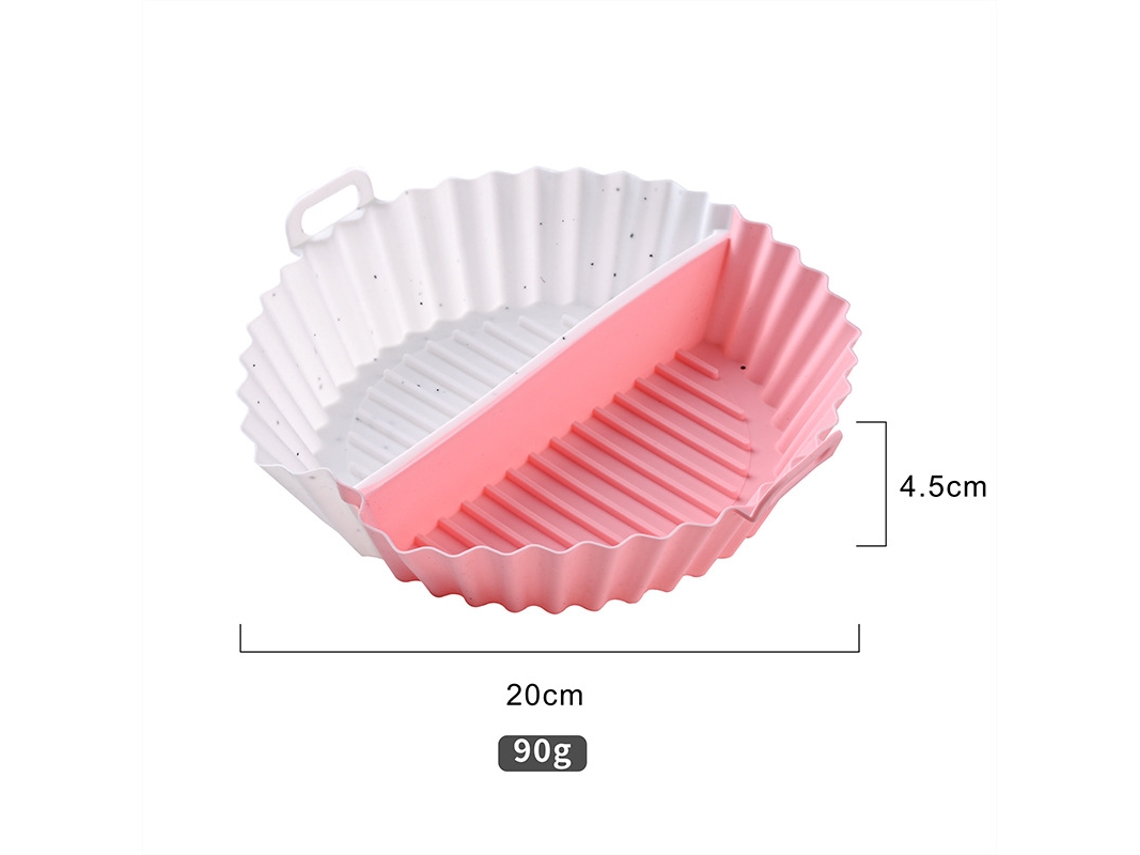 Forma De Silicone Dividida Para Air Fryer (20cm) - Reutilizável, Antiaderente-3