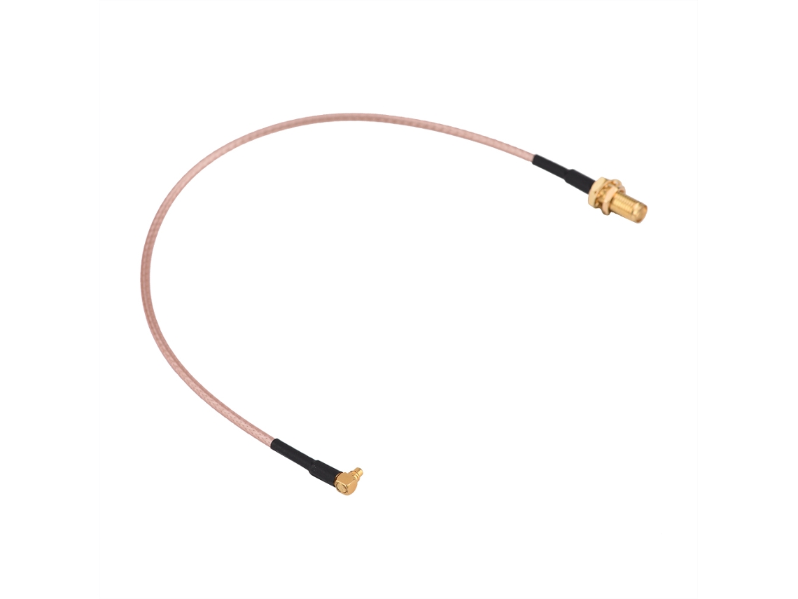 Aetheria cabo Coaxial Rg316 com Conector Sma Fêmea para Mmcx Macho Ângulo Reto 25cm