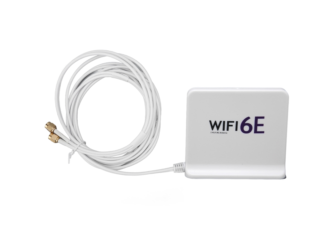 Antena De Placa De Rede Sem Fio Wifi6e Omnidirecional 4dbi Alto Ganho 2,4 Ghz 5,8 Ghz Antena De Placa De Rede Wifi Com Porta Sma Slowmoose