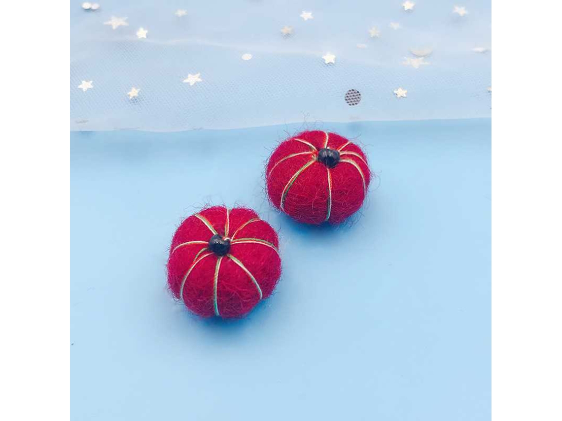 Enfeites E Pingentes De Bola De Feltro Para Decoração E Presentes