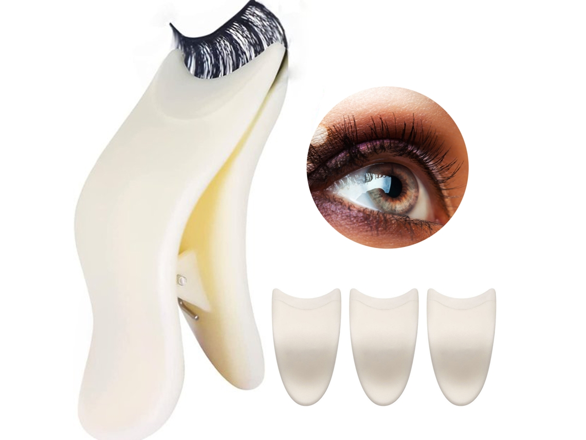 Aplicador De Cílios (material De Abs Branco, Fácil Para Iniciantes) Eoocoo