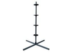 Relaxdays Suporte Para 4 Pneus Com Jantes, Suporta Até 120 Kg, A X L X P: 131,5 X 66 X 66 Cm, Aço, Cinzento