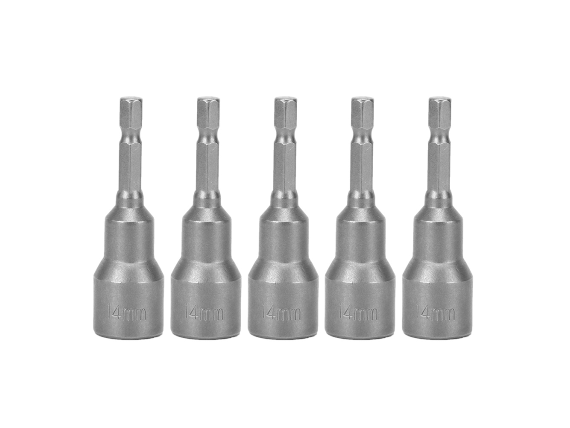 5pcs Ponta de Broca Hexagonal 14mm S/MARCA