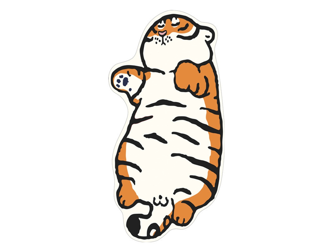 Tapete Macio Anti derrapante Padrão de Tigre Cartoon para Quarto Infantil Cabeceira 40x60cm