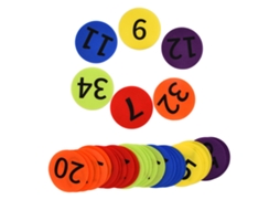 Walshlxq 36 Marcadores de Tapete para Crianças 6 Cores Pontos de Chão Jogo para Aula Jardim de Infância