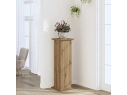 Vidaxl Suporte Plantas 33x33x100 Cm Deriv. Madeira Carvalho Artisiano