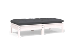 2-seater Garden Sofa, 2-seater Garden Sofas Vidaxl Branco Madeira De Pinho (n/a)