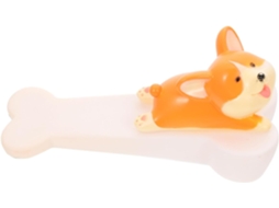 Batente De Porta Branco E Resistente, Anticolisão, Decorado Com Animais De Desenho Animado.