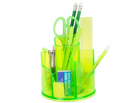 Organizador De Mesa Com 13 Materiais Essenciais Verde Topwrite