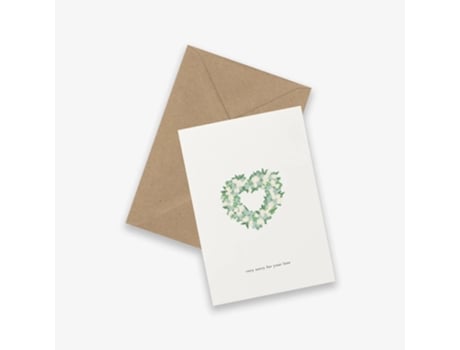 Postal Flower Heart KARTOTEK Gc-0111