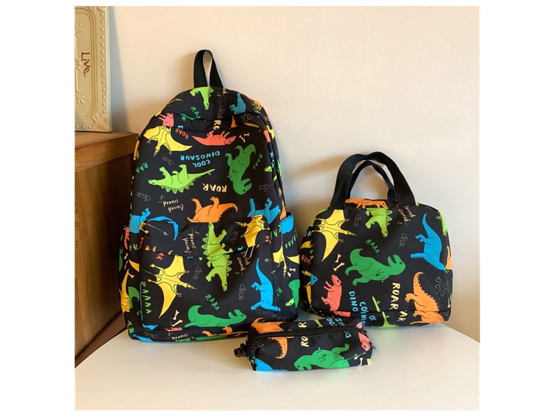 Mochila Infantil Leve Três Peças, Grande Capacidade, Com Lancheira E Estojo Estilo 3