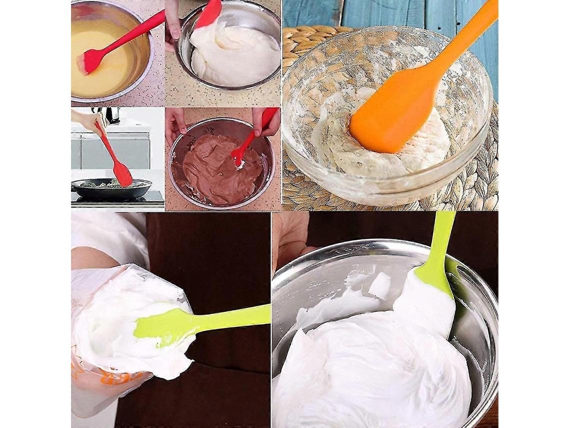 Espátulas De Silicone, 8,5 Polegadas, Resistentes Ao Calor, Não Aderentes, Para Cozinhar E Assar (pacote Com 5)