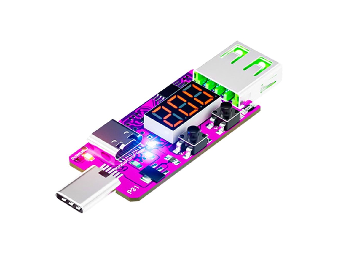 Fenterxy Pd3.1 28v Placa Detectora De Tensão E Amperímetro Com