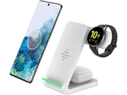 Estação de Carregamento Sem Rápido Ultra para Samsung YIZHOOD Branco