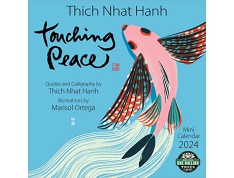 Livro Touching Peace 2024 Mini Calendar de Thich Nhat Hanh, Marisol Ortega et al. (Inglês)
