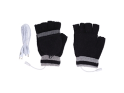 2026 guantes Usb Calentados de Punto Mitad Y Dedos Completos Doble Face Calefacción Invierno Térmicos para Escribir 5v