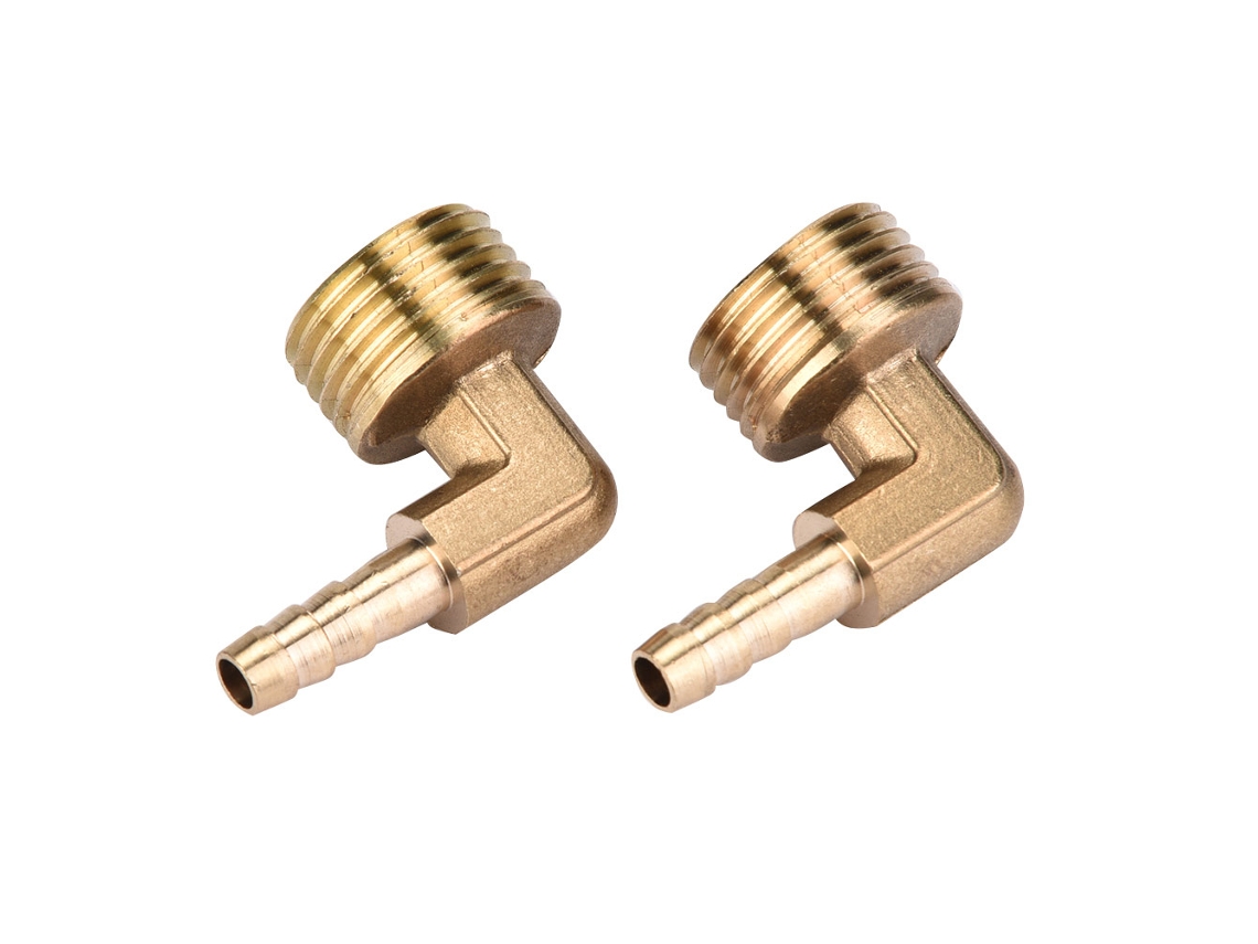 Laxiscreed Mangueira De Bronze Com Conexão Rosqueada De 90 Graus Para Encerramento De Tubos