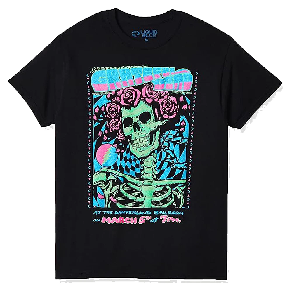 Grateful Dead Bertha Blacklight T-shirt Unisex Rockinstone Size:xxxl