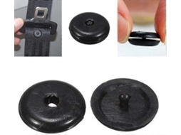 5pcs Preto Plástico Cinto de Segurança Rolha Clipes para Cintos do Carro GOKOCO