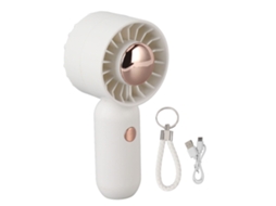 Ventilador de Mão Portátil Usb Recarregável Mini Bolsa Mesa Estudo Branco | S/MARCA