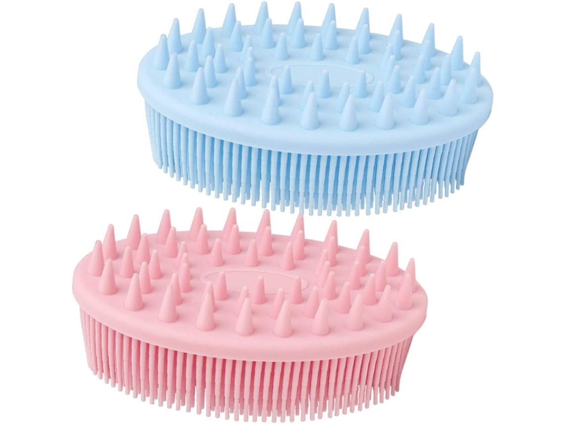 Conjunto De Escovas Banho Multifuncionais Didiseaon 2 Peças Para Lavar O Cabelo E Corpo