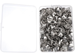 Tachinhas de Ferro Luxshiny para Mesa e Casa, Cabeça Redonda Dourada, 500 unidades, Ideal para Anotações e Mapas
