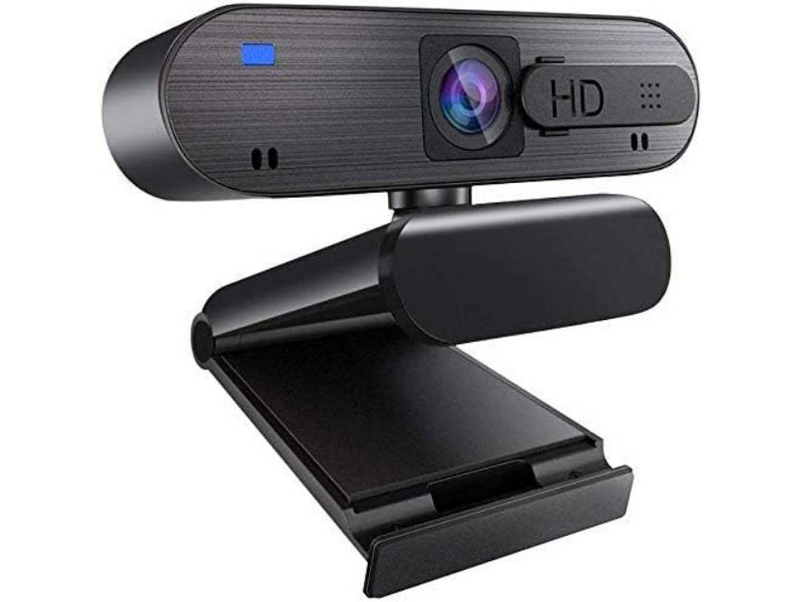 Webcam Hd Com Microfone Para Pc 1080p Cover Slider Usb Web Camera Com Clipe Na Web Cam Gaming Camera Streaming Webcam Yizhood (preto)