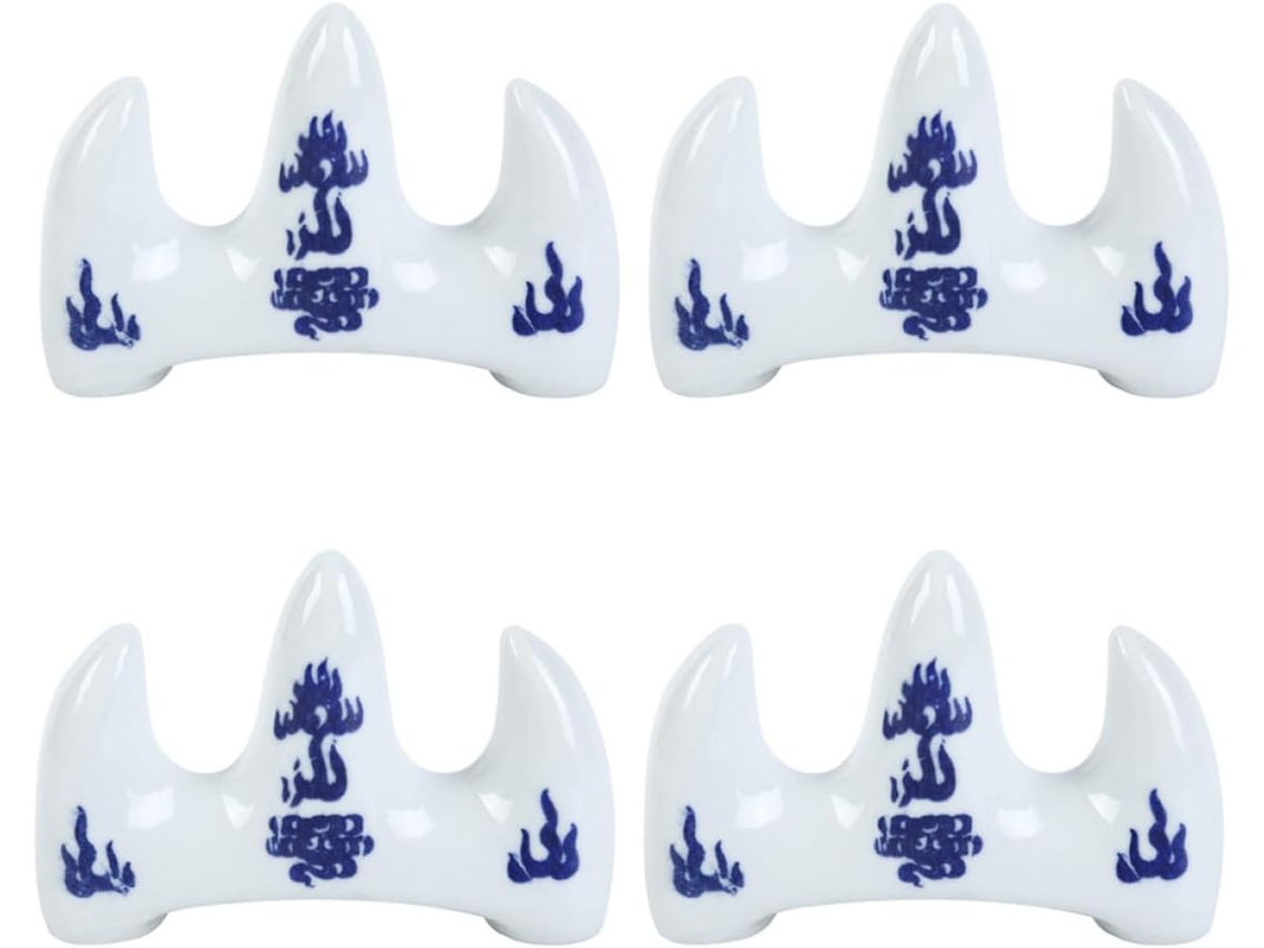 Kit De 4 Porta-pincéis De Cerâmica Clara Para Caligrafia, Simples E Espaçosos, Ideais Para Organizar Seus Pincéis Na