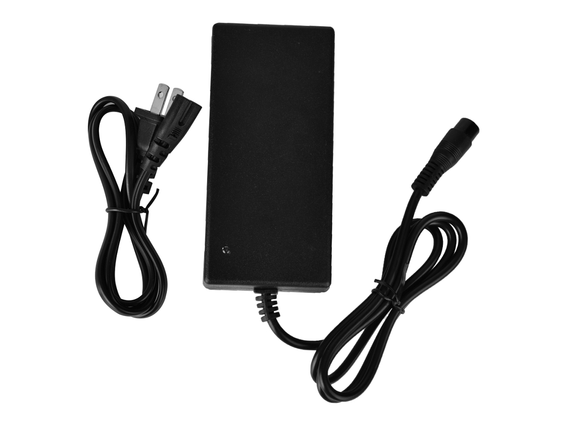 Carregador de Bateria de Lítio EOOCOO Corrente e Tensão 63v 1.1a