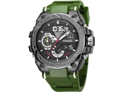 Lurelia Relógio Digital Desportivo, Cronómetro, Alarme, Data/calendário, 12/24h, Luminoso, Duplo Fuso/mostrador, Pele, Tpu, Resistente À Água 50m