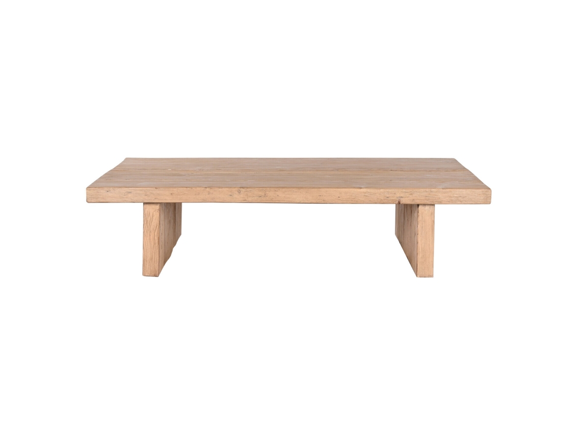 Mesa de Centro em Madeira Maciça de Olmo Natural ALEXANDRA HOUSE LIVING (170x100x40cm)