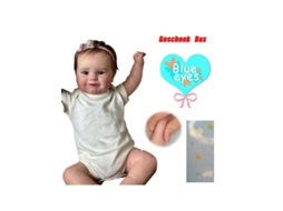 Bebê Reborn de 50 cm, à prova d'água, em silicone, modelo Maddie.