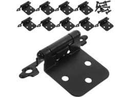 Conjunto De 10 Dobradiças Aço Inoxidável Com Fechamento Suave Para Armários Cozinha, Fáceis De Instalar E Com Fechamento