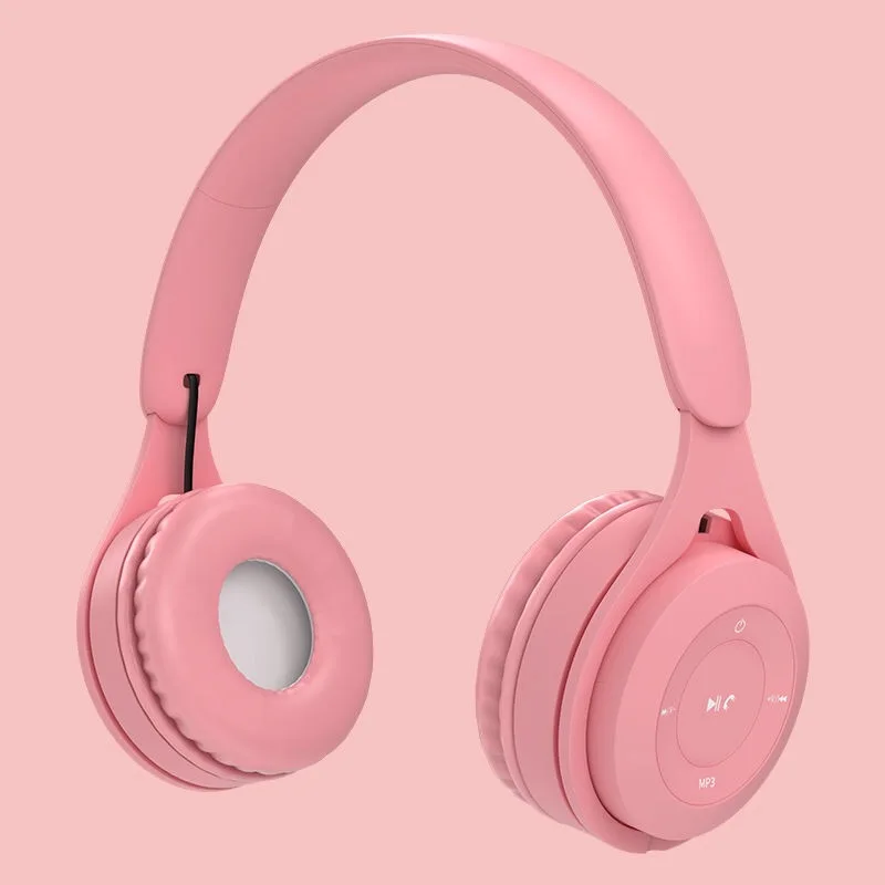 (rosa) Fone De Ouvido Gamer Dobrável Estéreo Sem Fio Bluetooth Para Capacete