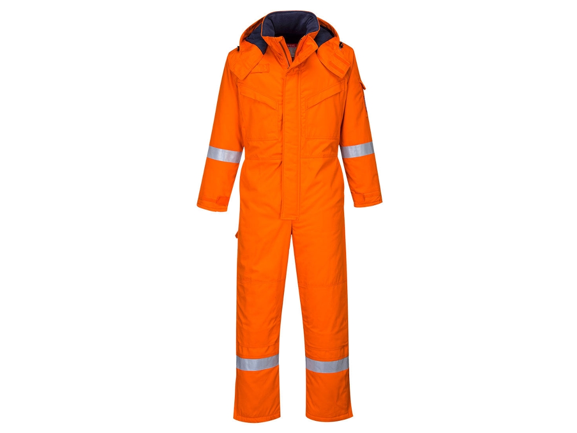 Macacão De Inverno Antichama E Antiestático - Proteção E Conforto Azul Marinho / Xxl