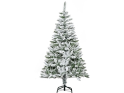 Árvore de Natal Artificial PVC e Aço Cor Verde Ø85x150 cm Homcom